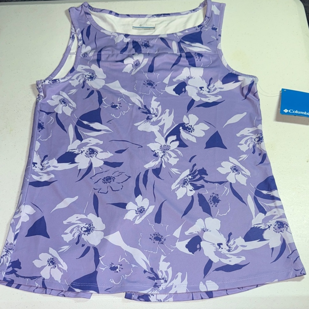 Columbia Lavender Floral Tank Top